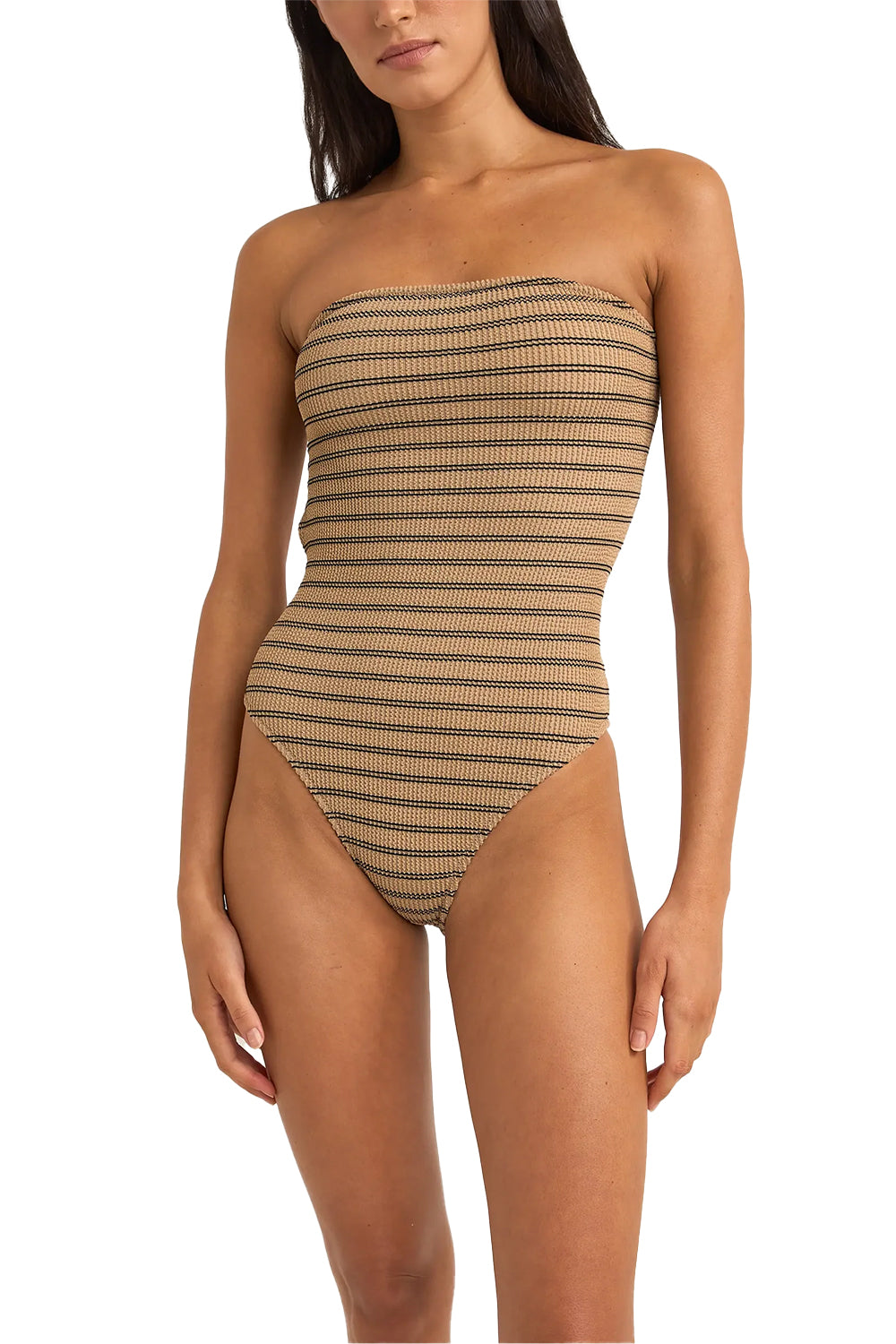 Rhythm Womens Sol Stripe Strapless One Piece