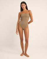 Rhythm Womens Sol Stripe Strapless One Piece