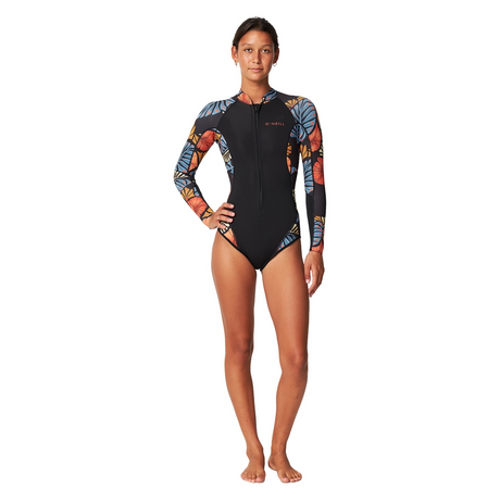 O'Neill Womens Bahia 2mm Front Zip Long Sleeve Cheeky Springsuit