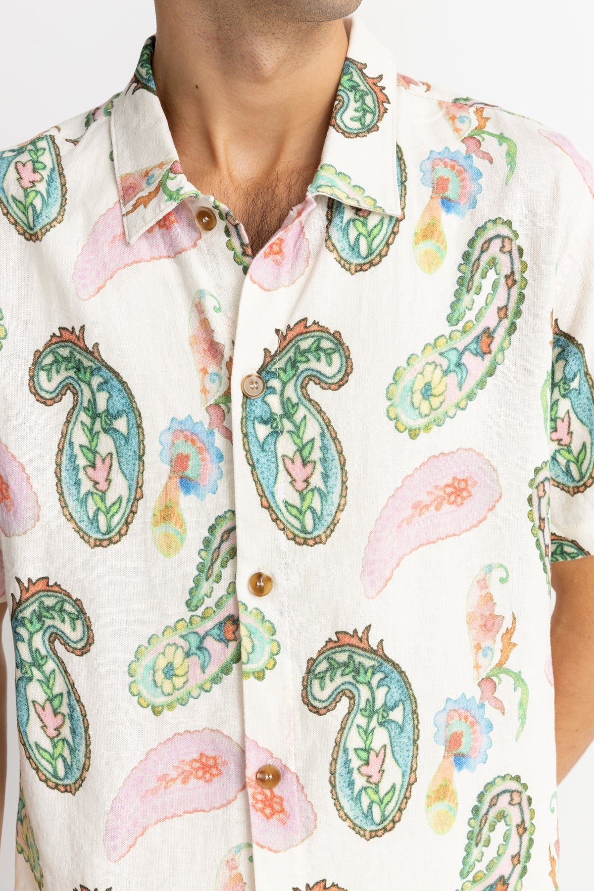 Rhythm Brooklyn Paisley Short Sleeve Shirt