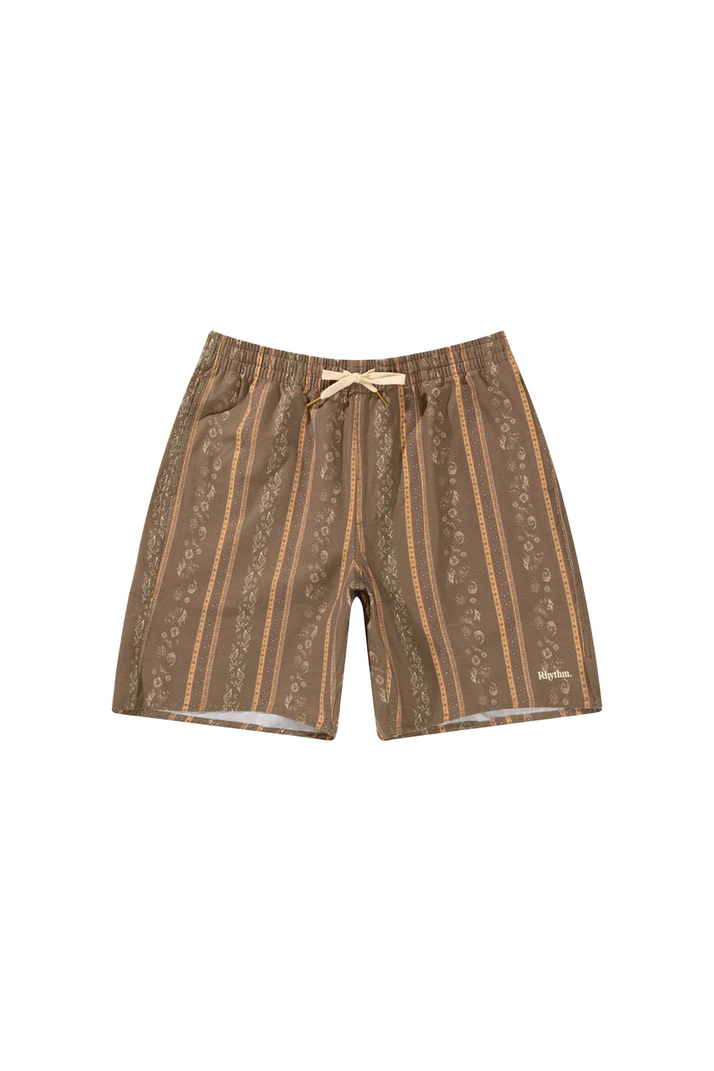 Rhythm Mens Paisley Stripe Beach Short