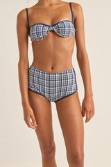 Rhythm Womens London Check Mini Boyshort Pant