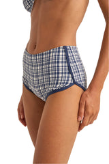 Rhythm Womens London Check Mini Boyshort Pant