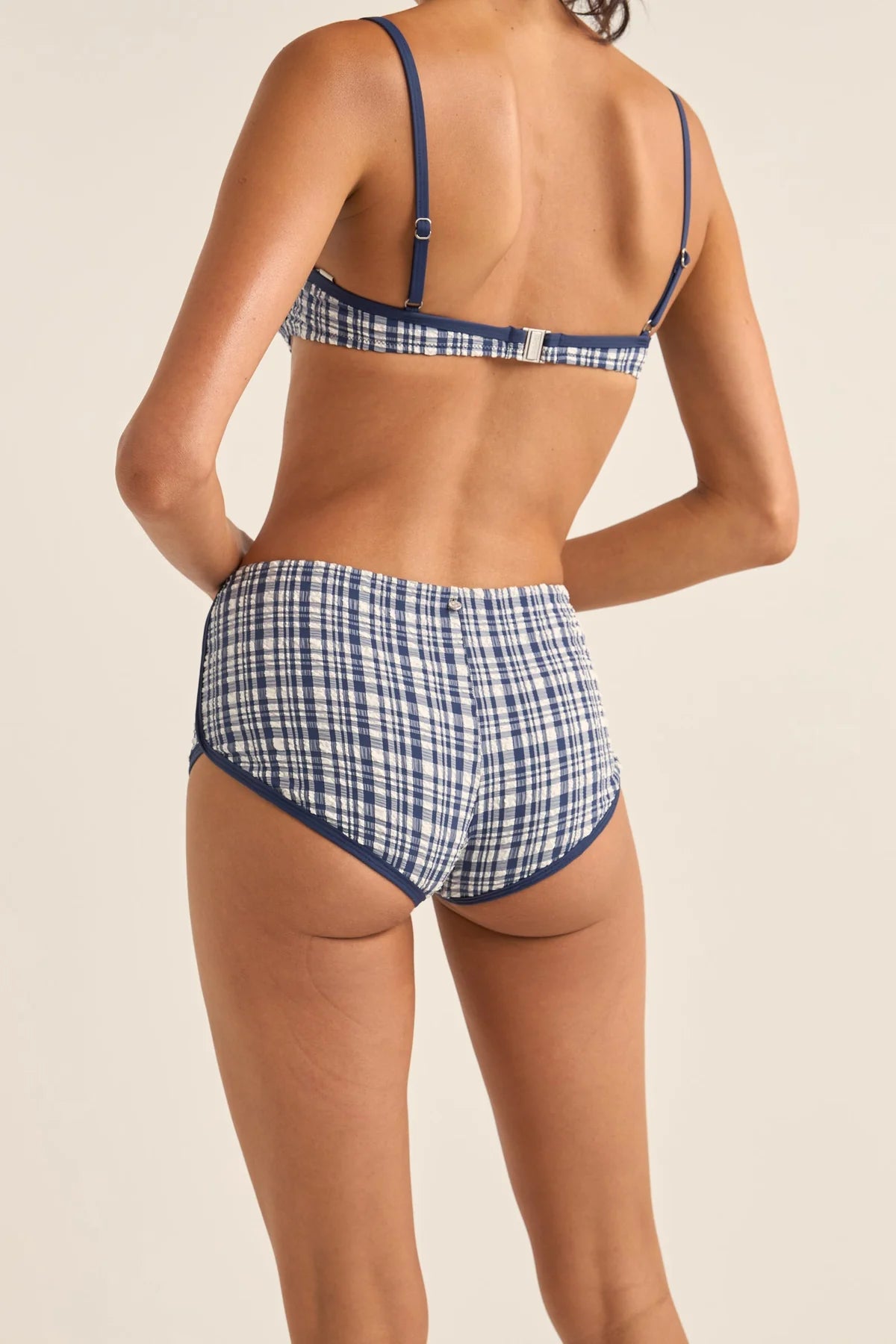 Rhythm Womens London Check Mini Boyshort Pant