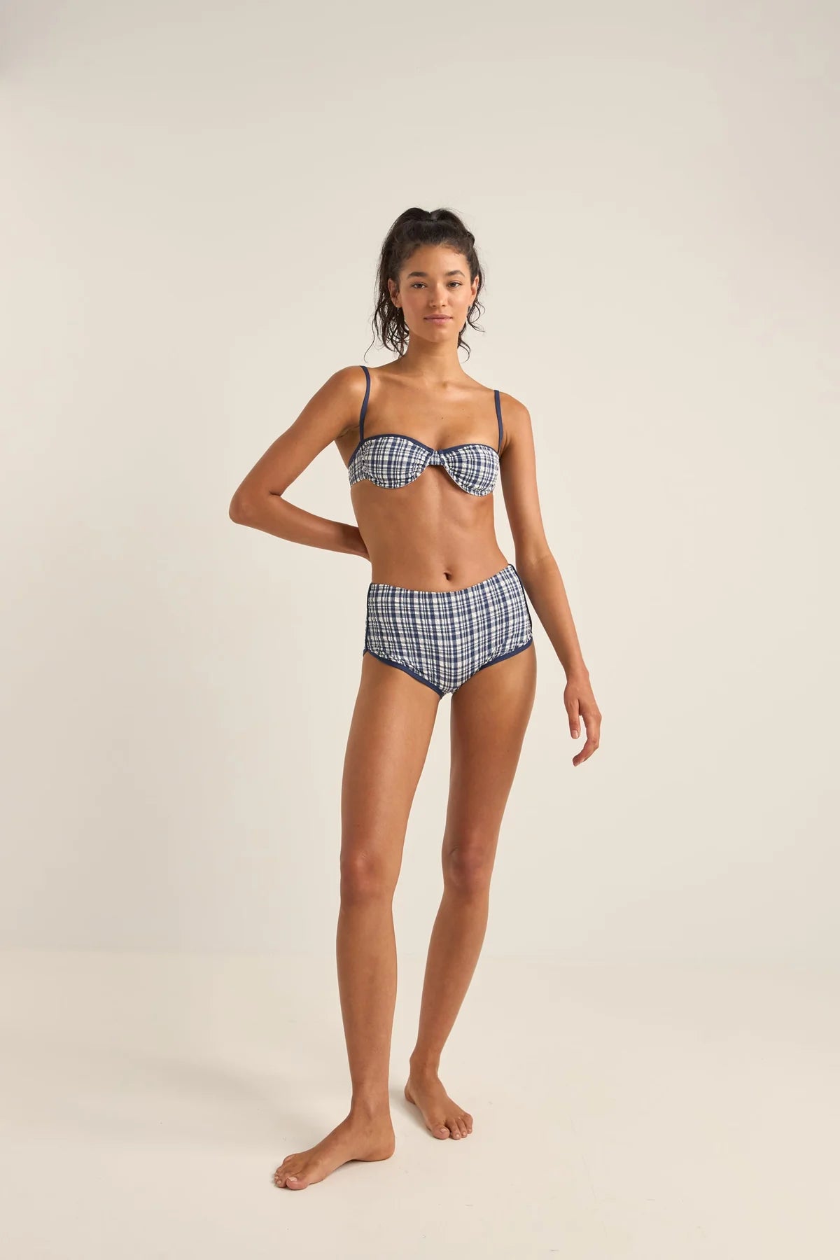 Rhythm Womens London Check Underwire Top