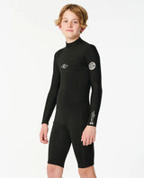 Rip Curl Boys Dawn Patrol Long Sleeve 2mm Back Zip Short Leg Wetsuit