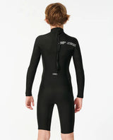 Rip Curl Boys Dawn Patrol Long Sleeve 2mm Back Zip Short Leg Wetsuit