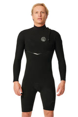 Rip Curl Mens E-Bomb 2mm Zip Free Long Sleeve Short Leg Springsuit