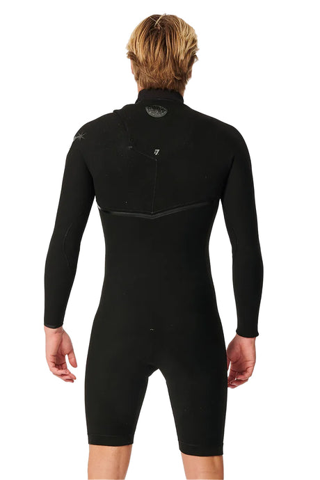 Rip Curl Mens E-Bomb 2mm Zip Free Long Sleeve Short Leg Springsuit