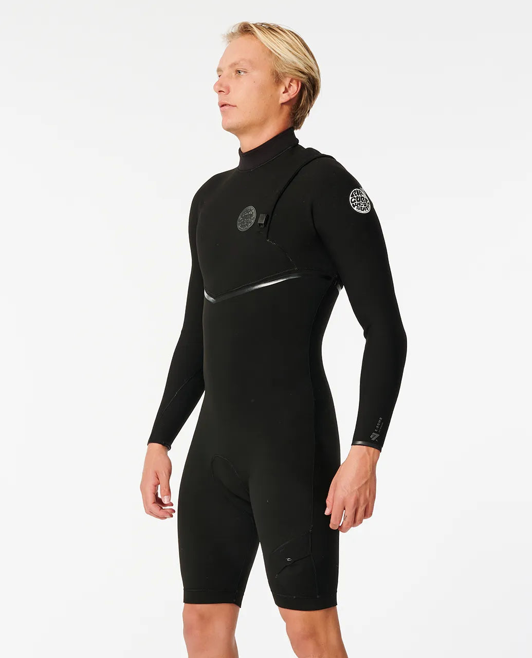 Rip Curl Mens E-Bomb 2mm Zip Free Long Sleeve Short Leg Springsuit