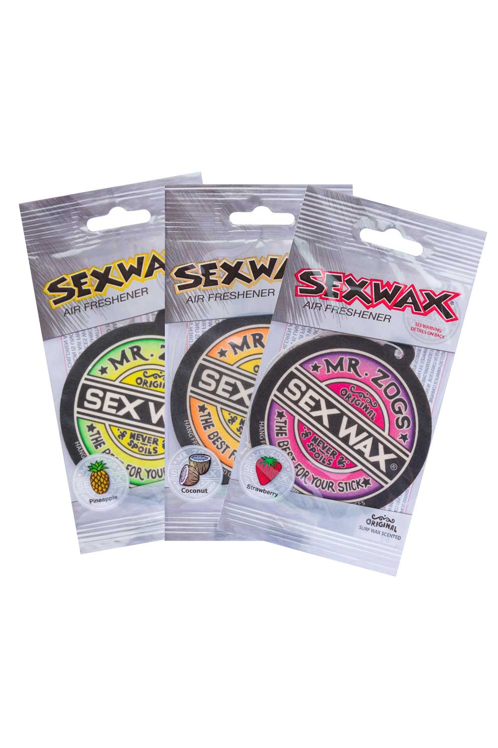 Sex Wax Car Air Freshener 3 Pack