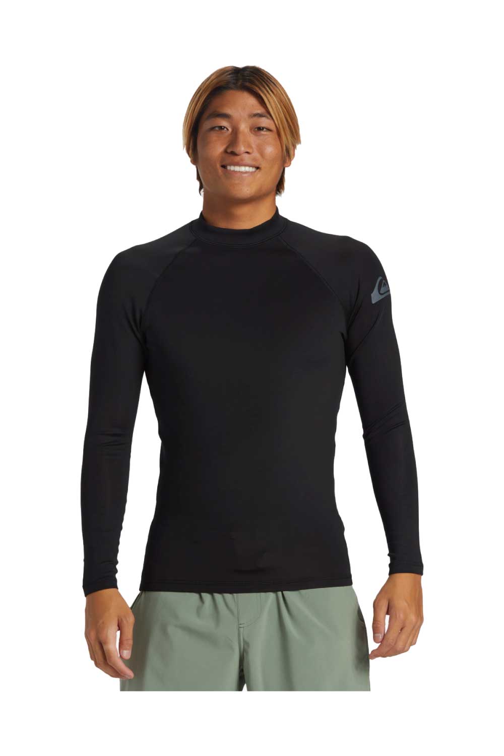 Quiksilver Everyday Long Sleeve Surf Rashguard Tee- Quarry, Mens UV Shirts