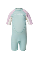 O'Neill Girls Toddler Reactor 2mm Back Zip Short Sleeve Springsuit