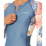 O'Neill Womens Bahia 1/4 Zip Long Sleeve Rash Vest