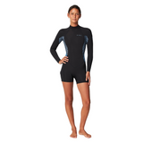 O'Neill Womens 2mm Bahia Back Zip Long Sleeve Boyleg Springsuit