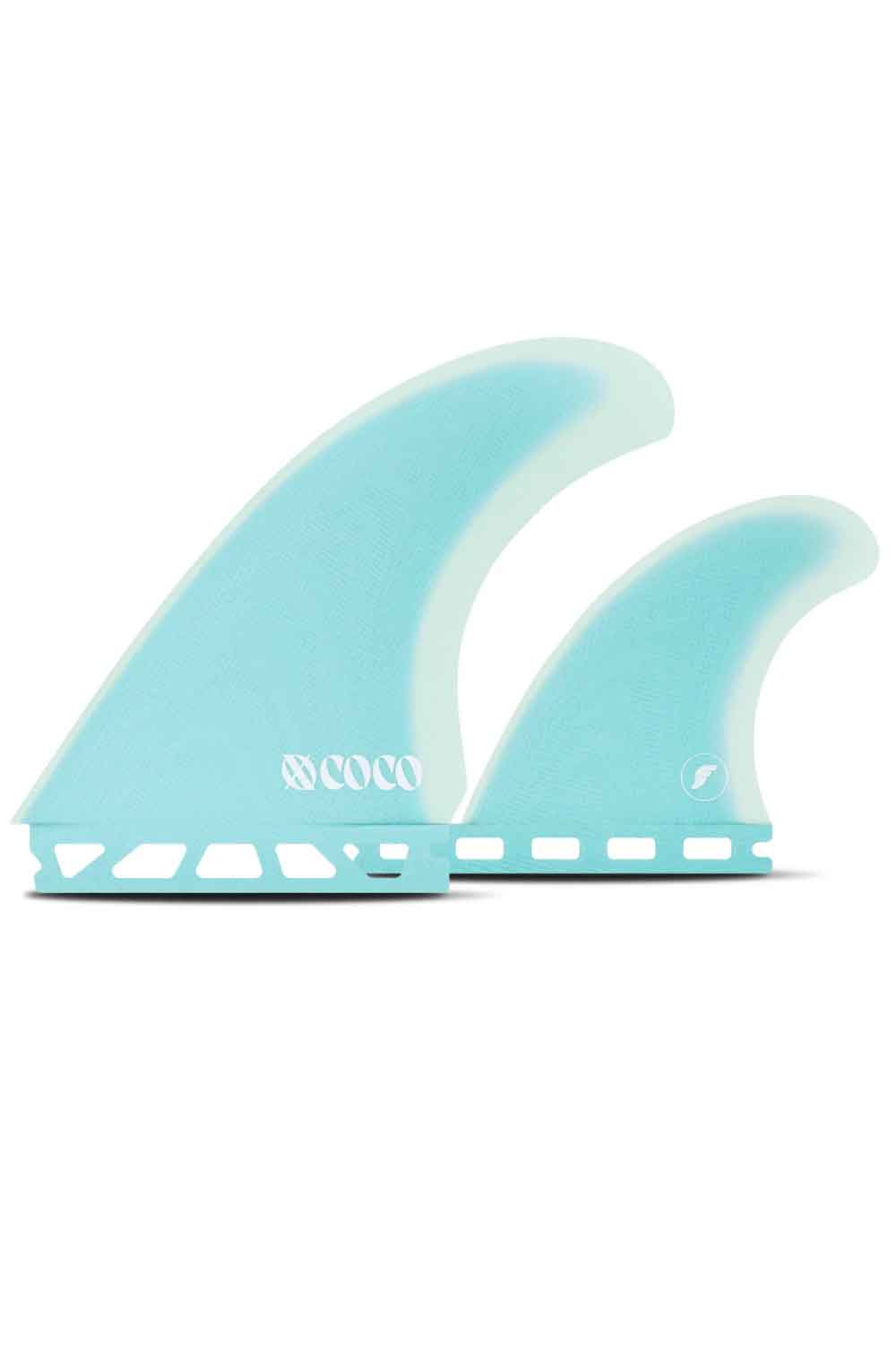 Futures Fins XO BY COCO Fibreglass TWIN+1 Fin Set - Blue