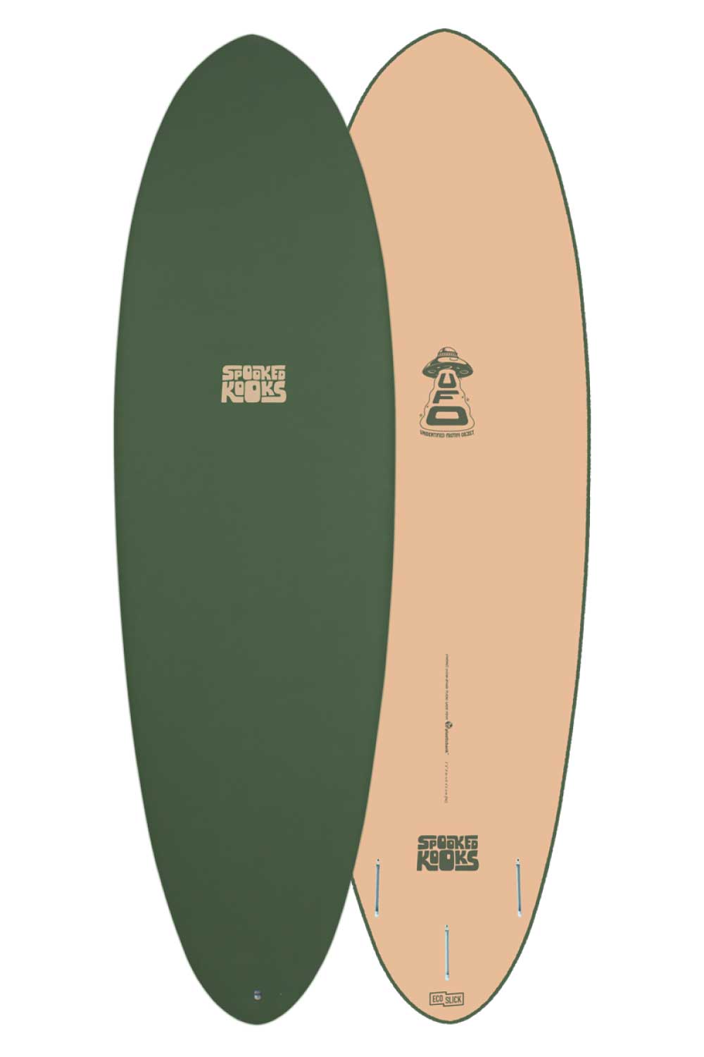 Spooked Kooks UFO 2.0 Softboard - Comes With Fins