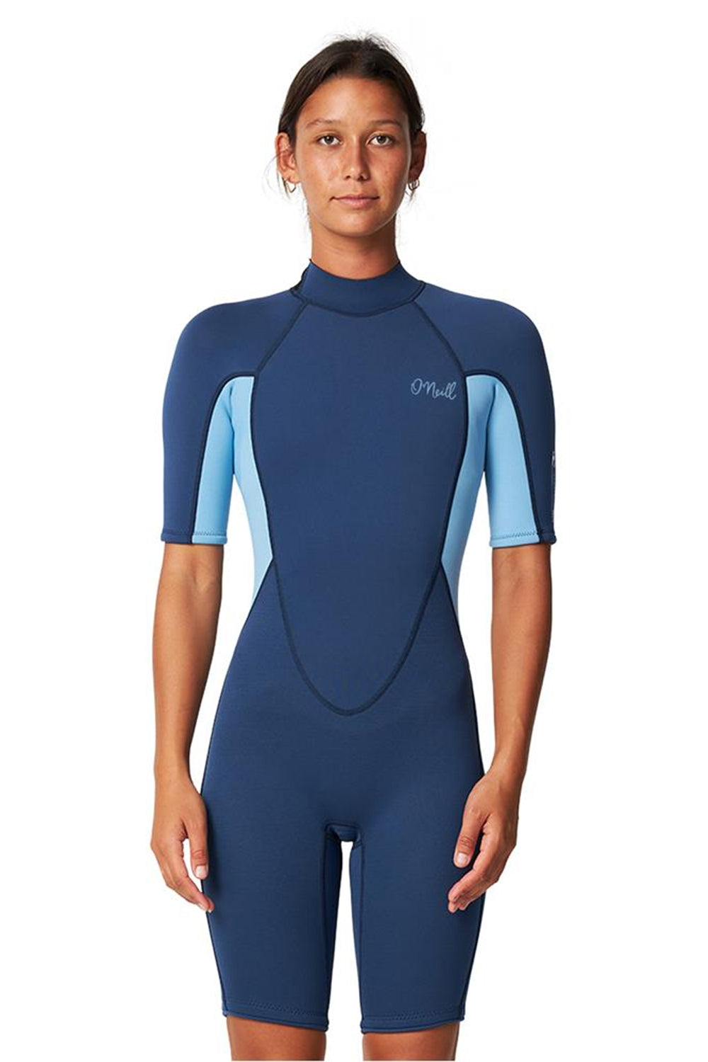 O'Neill Womens Reactor 2 Back Zip 2mm Short Sleeve Springsuit