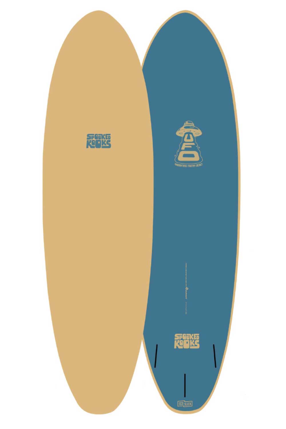 Spooked Kooks UFO 2.0 Softboard - Comes With Fins