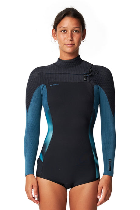 O'Neill Women's Hyperfreak 2mm Chest Zip Long Sleeve Spring Suit