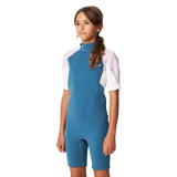 O'Neill Girls Reactor 2 Back Zip 2mm Short Sleeve Springsuit