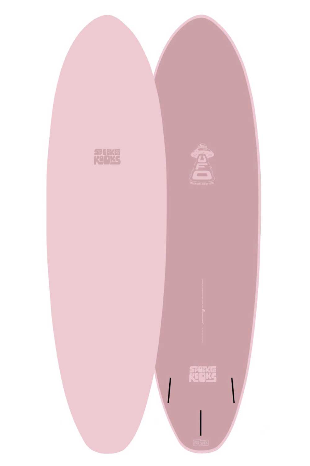 Spooked Kooks UFO 2.0 Softboard - Comes With Fins