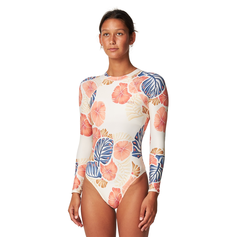 O'Neill Womens Bahia Cutout Back Zip Long Sleeve Surfsuit