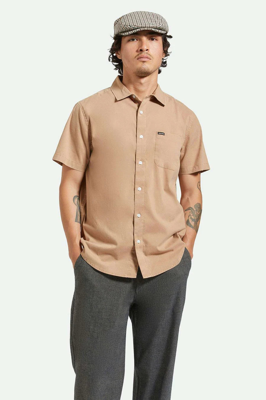 Brixton Charter Sol Wash Short Sleeve Woven Shirt