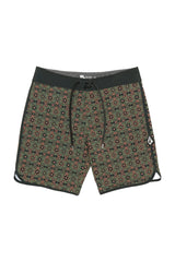 Volcom Mens Fractal Scallop Mod-Tech 19" Boardshort