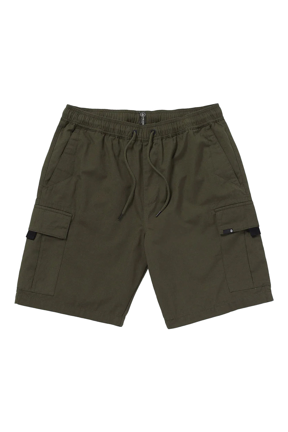 Volcom Mens March Cargo Elastic Waist Short