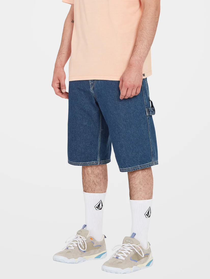 Volcom Mens Laboured Denim Utility Shorts