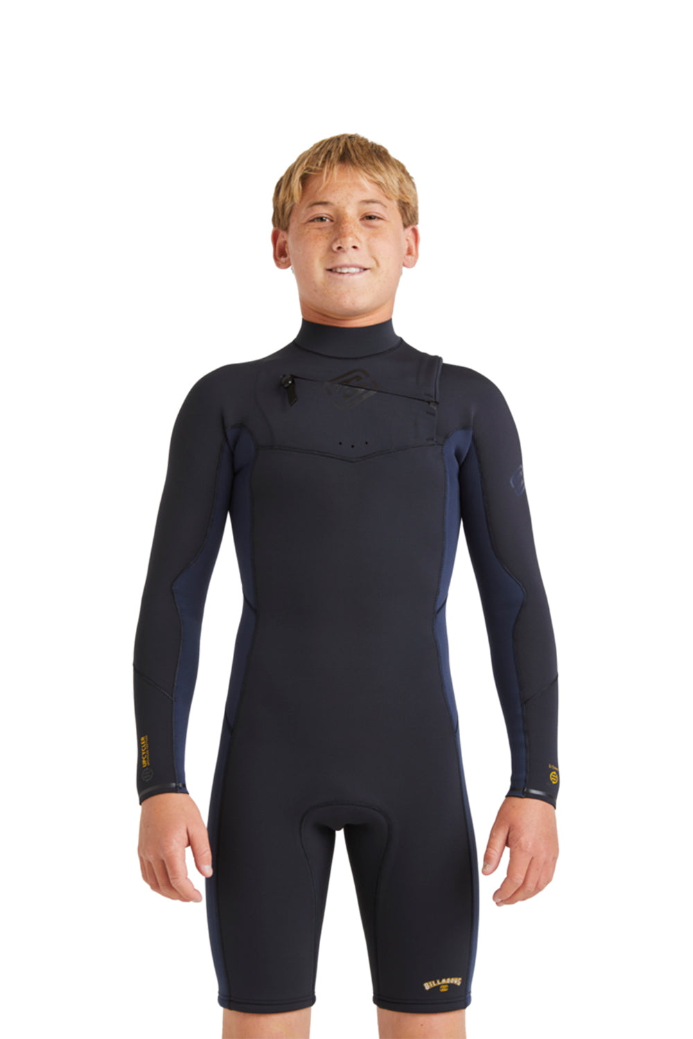 Billabong Boys 202 Absolute Natural Chest Zip Long Sleeve Springsuit