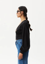 Afends Women's Lilo Hemp Button Up Top