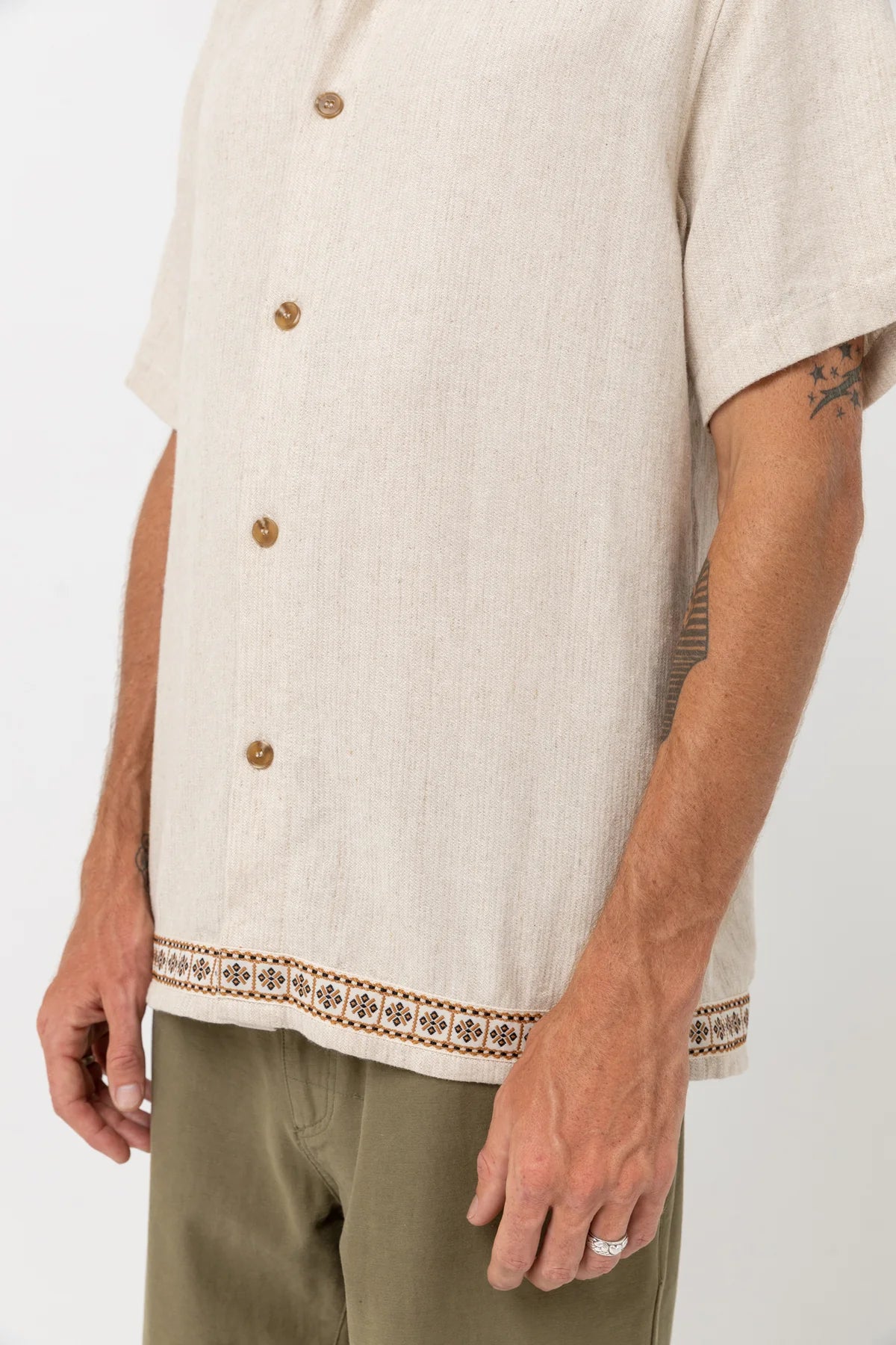 Rhythm Trim Short Sleeve Shirt