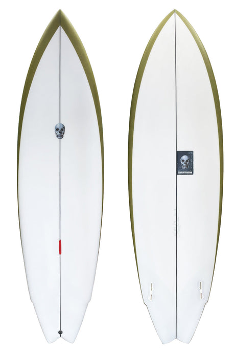 Chris Christenson Lane Splitter Swallow Tail Surfboard