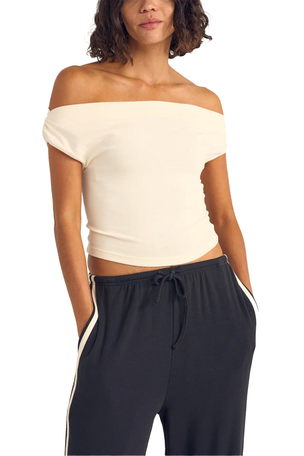 Rhythm Womens Juno Off Shoulder Top