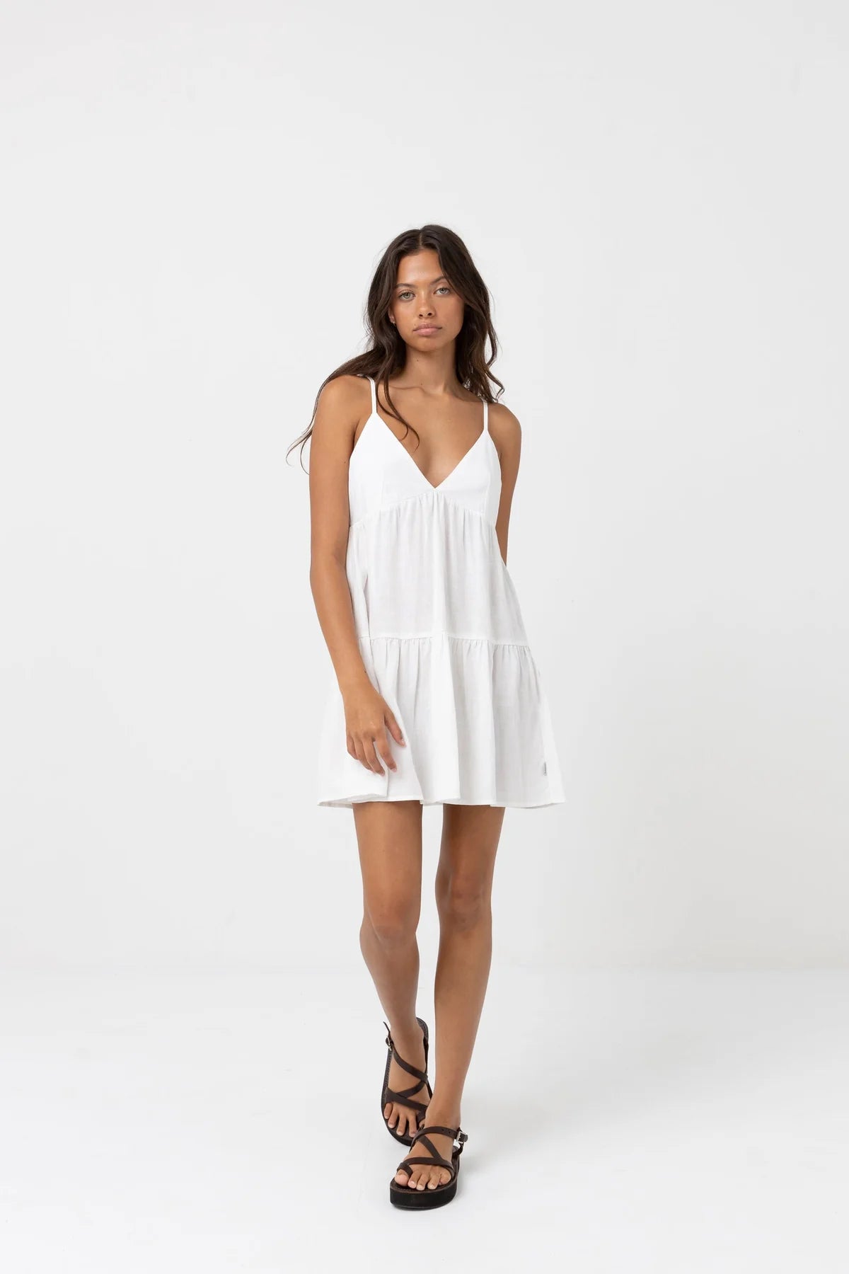 Rhythm Classic Tiered Mini Dress