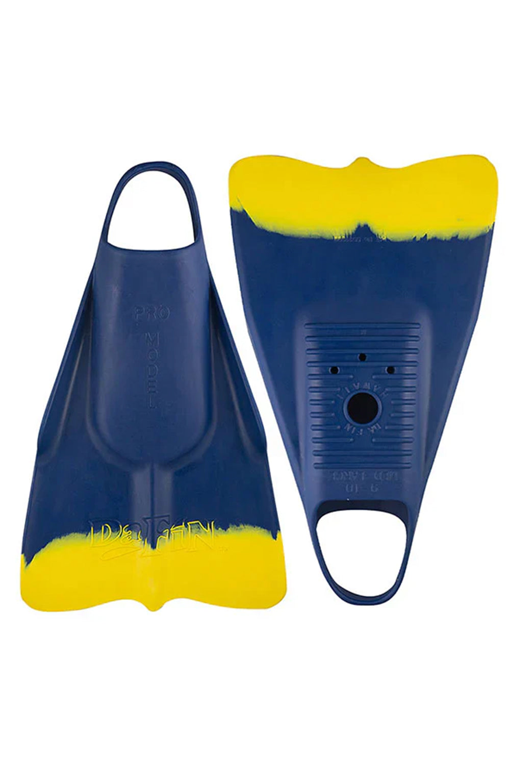 Da FiN Swimfins - Navy/Yellow