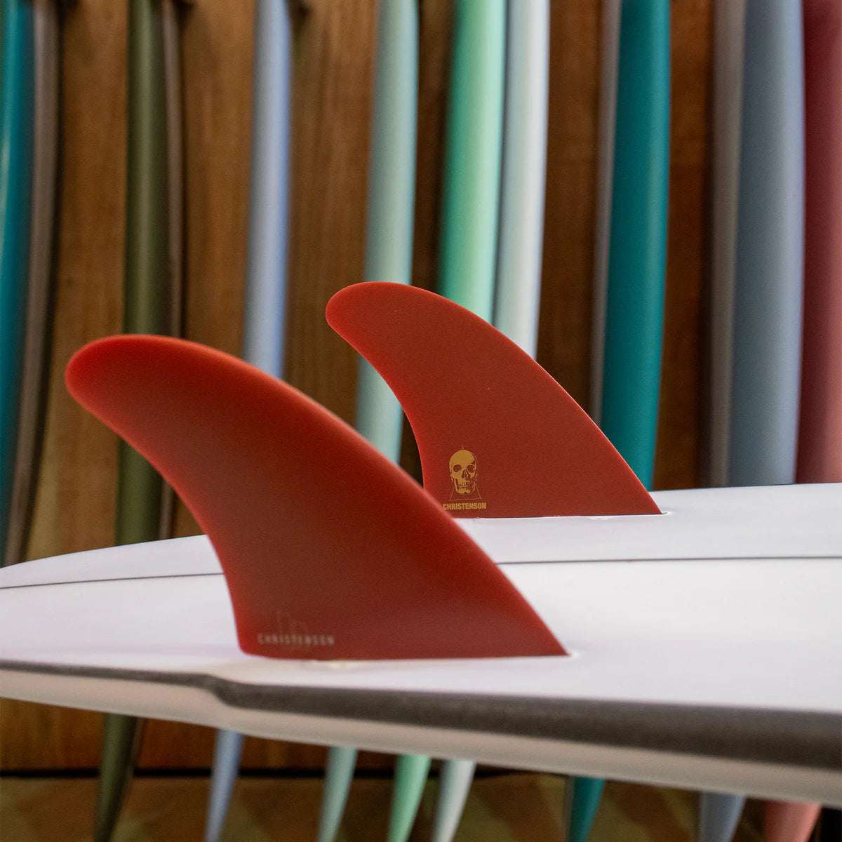 FCS 2 Christenson PG Twin Fin Set - Blood Red