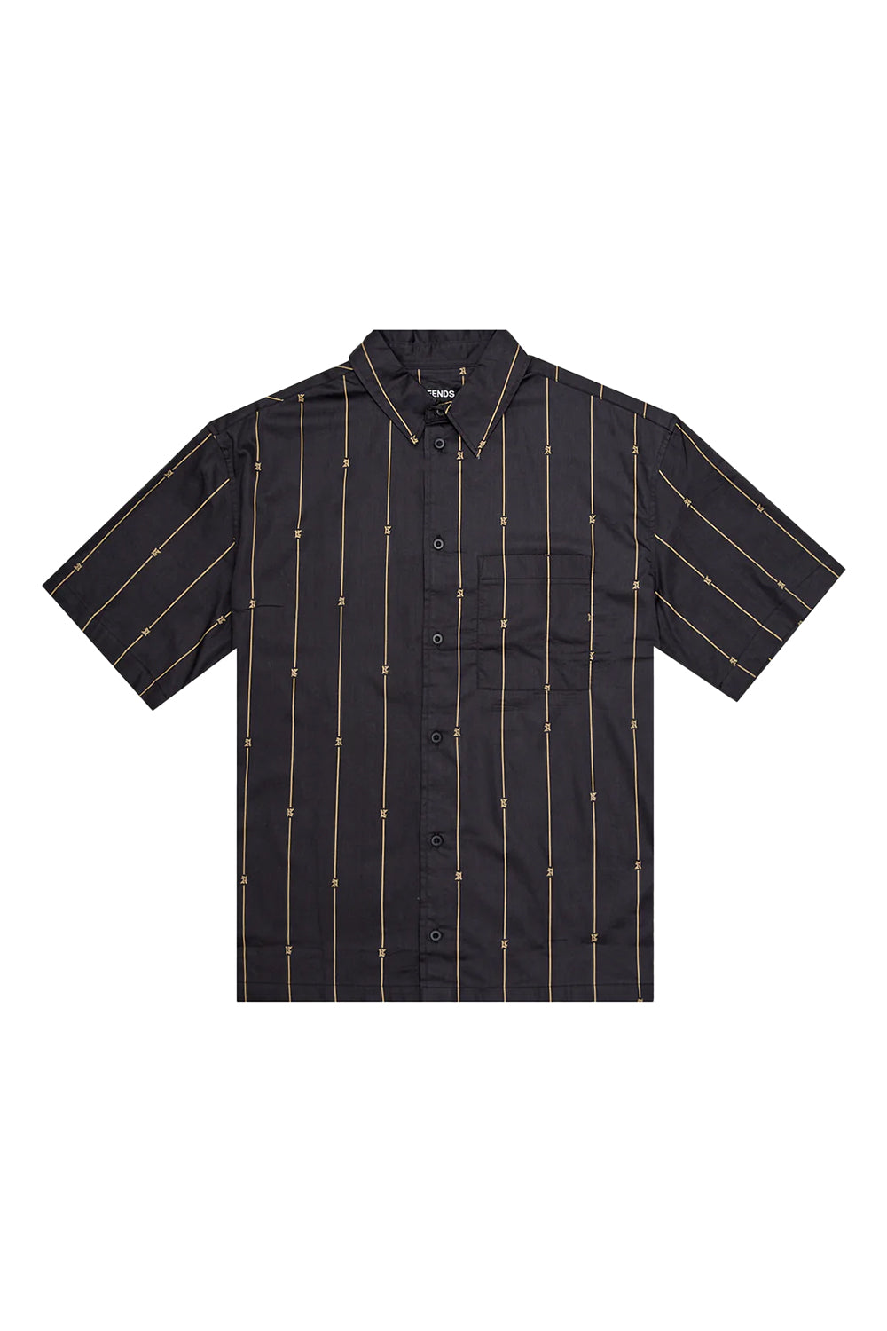 Afends Mens A Stripe Short Sleeve Shirt