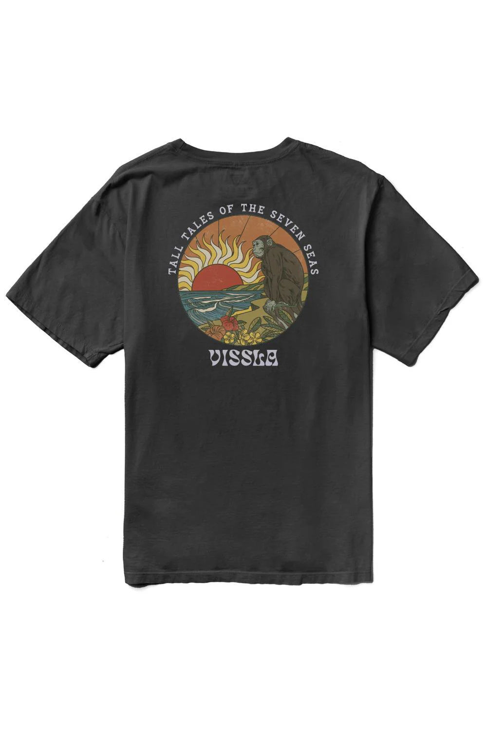 Vissla Mens Monkey Sea Organic Blend Tee