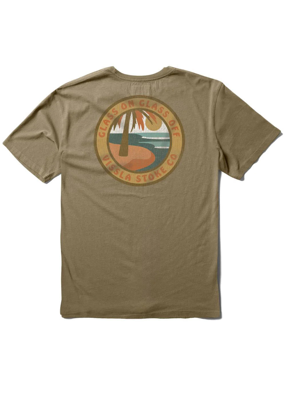 Vissla Mens Glass On Glass Off Organic Blend Tee