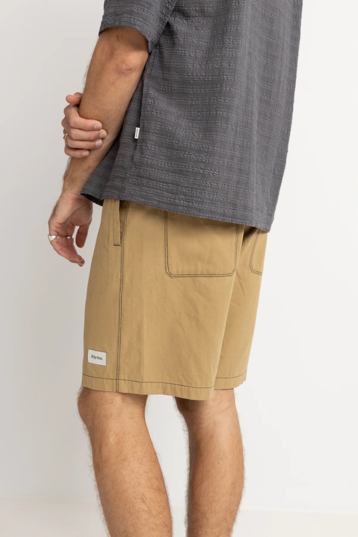 Rhythm Mens Contrast Stitch Jam Shorts