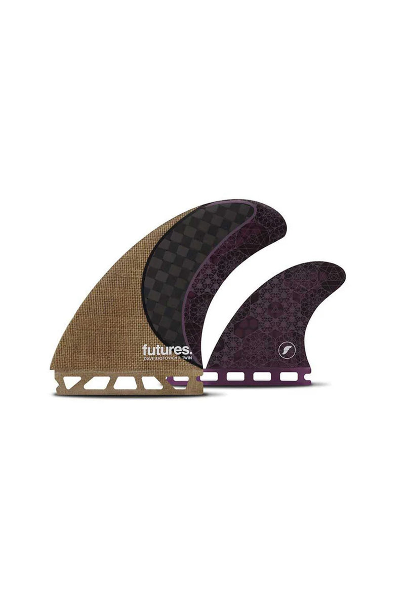 Futures Fins Rasta Twin + 1 Fin Set - Carbon/Purple – Sanbah Australia