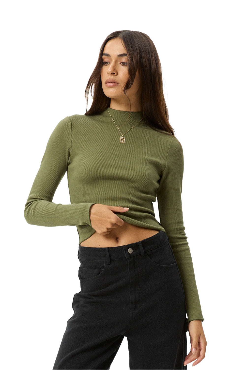 Afends Iconic Long Sleeve Ribbed Top