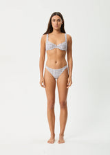 Afends Womens Drew Check Bikini Bottom