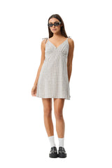 Afends Womens Drew Seersucker Mini Dress