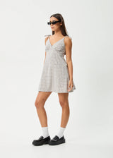 Afends Womens Drew Seersucker Mini Dress