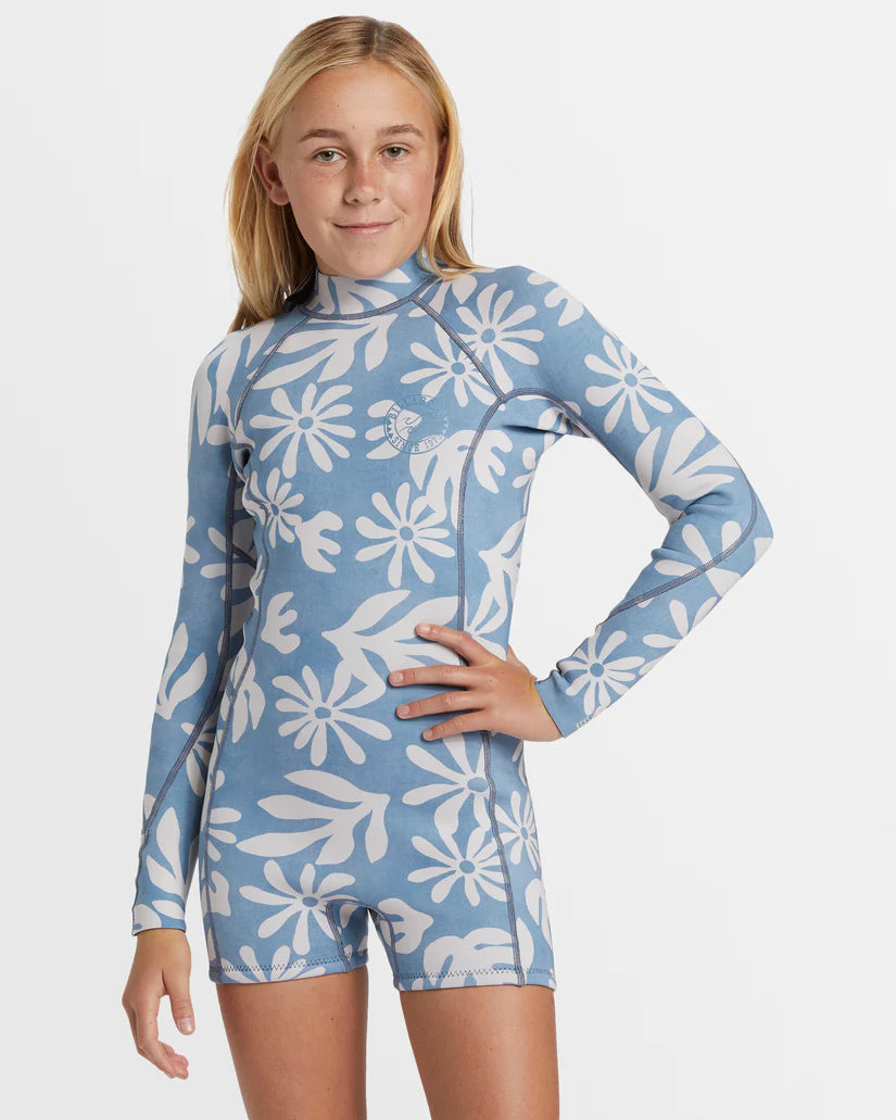 Billabong Girls (6-14) Teen Spring Fever 2/2mm Natural Springsuit