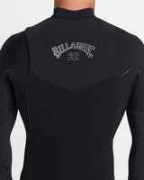 Billabong Mens 3/2mm Furnace Natural Chest Zip Steamer Wetsuit